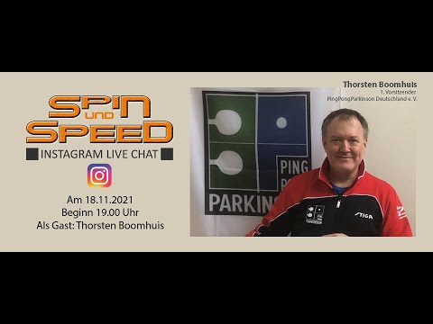 Instagram Live Stream vom 18.11.21 mit Thorsten Boomhuis, PingPongParkinson